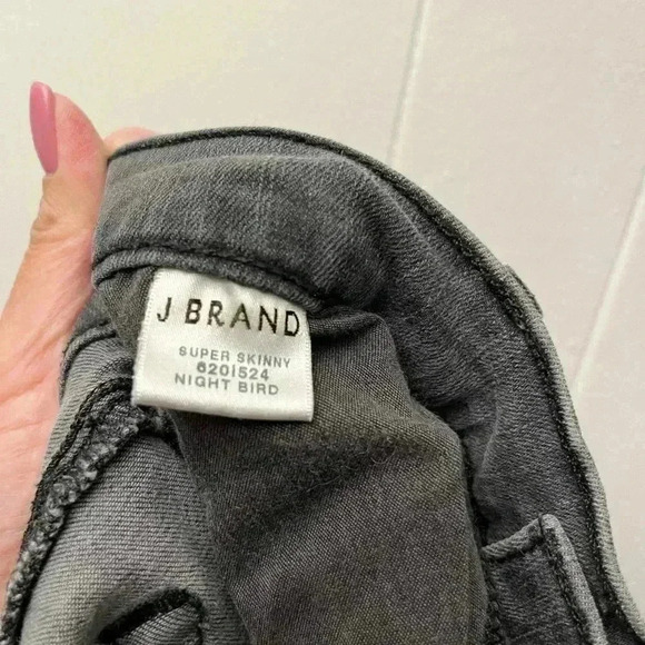 J Brand Super Skinny Photo Ready Jean Night Bird Faded Black 28 - Picture 6 of 8